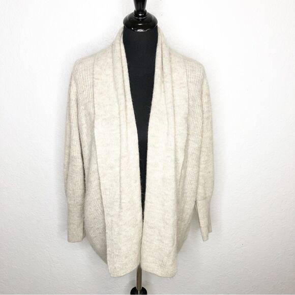 Rachel Parcell cream tan fuzzy soft open front shawl collar cardigan size XXS - Picture 1 of 12